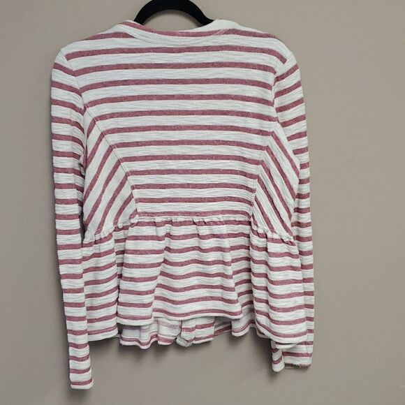 FREE PEOPLE Striped Peplum Jacket - Size Medium - Picture 5 of 8